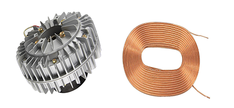 台灵磁粉离合器上的线圈是铜丝的吗？