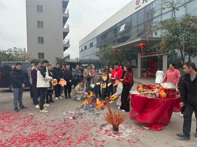 正月初十台灵机电开工大吉，龙腾虎跃启新程！